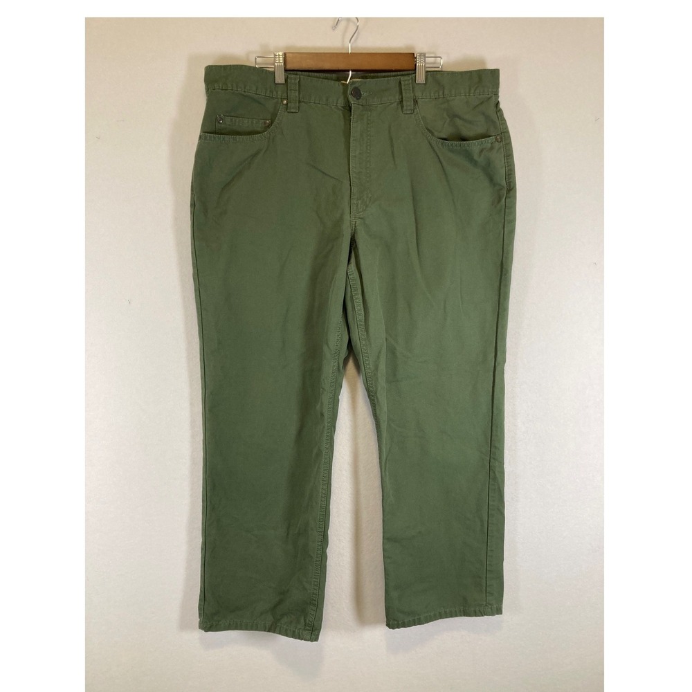 Workwear Blue Mountain Mens 40x30 Olive Green 100% Cotton‎ Denim Utility Pants